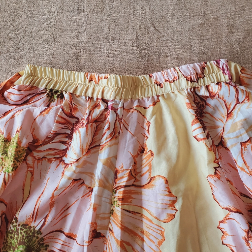 Truth NYC Women's Floral Pleated Skirt Small - Picture 5 of 6